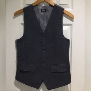 Newberry Dark Gray Formal V-Neck Vest